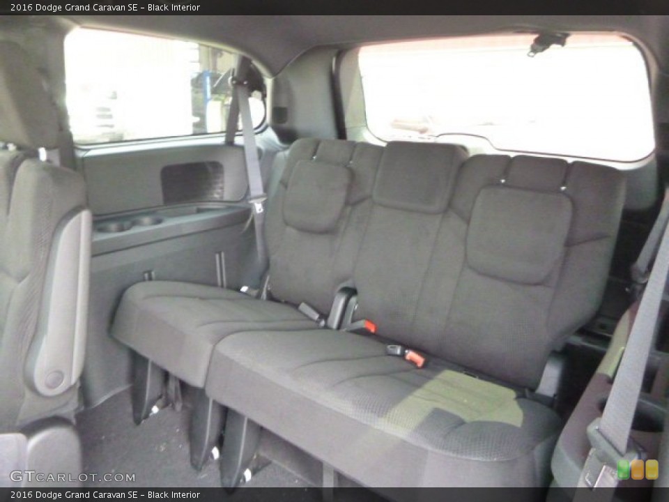 Black Interior Rear Seat for the 2016 Dodge Grand Caravan SE #106919551