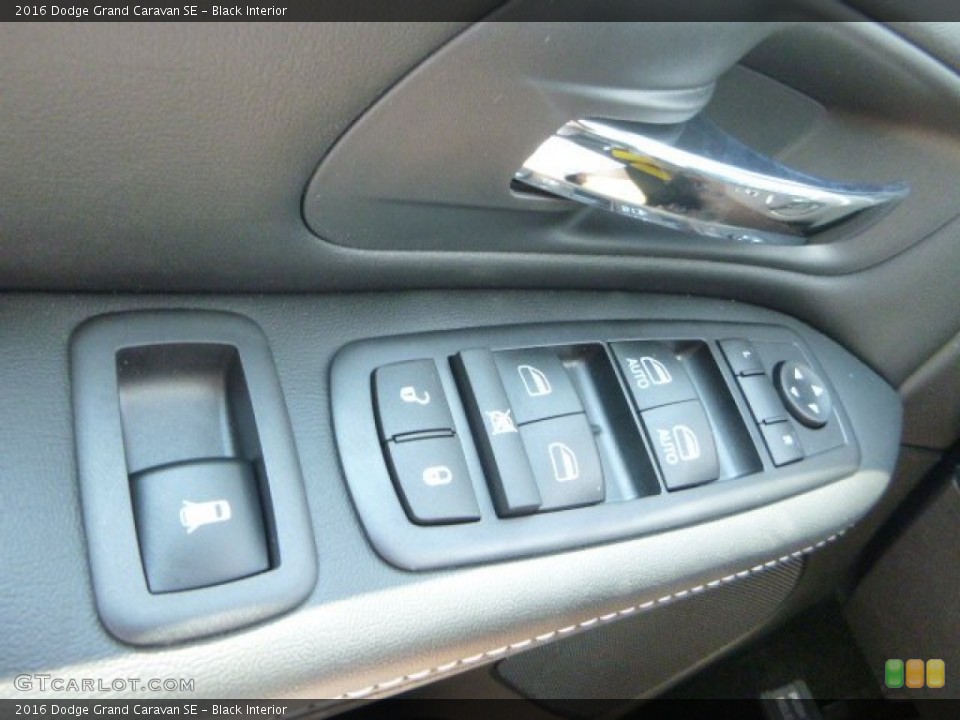 Black Interior Controls for the 2016 Dodge Grand Caravan SE #106919596