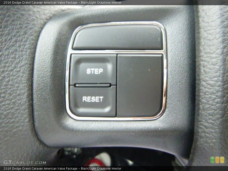 Black/Light Graystone Interior Controls for the 2016 Dodge Grand Caravan American Value Package #106919647