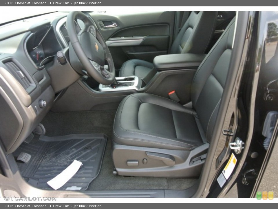 Jet Black Interior Photo for the 2016 Chevrolet Colorado LT Crew Cab #106921545