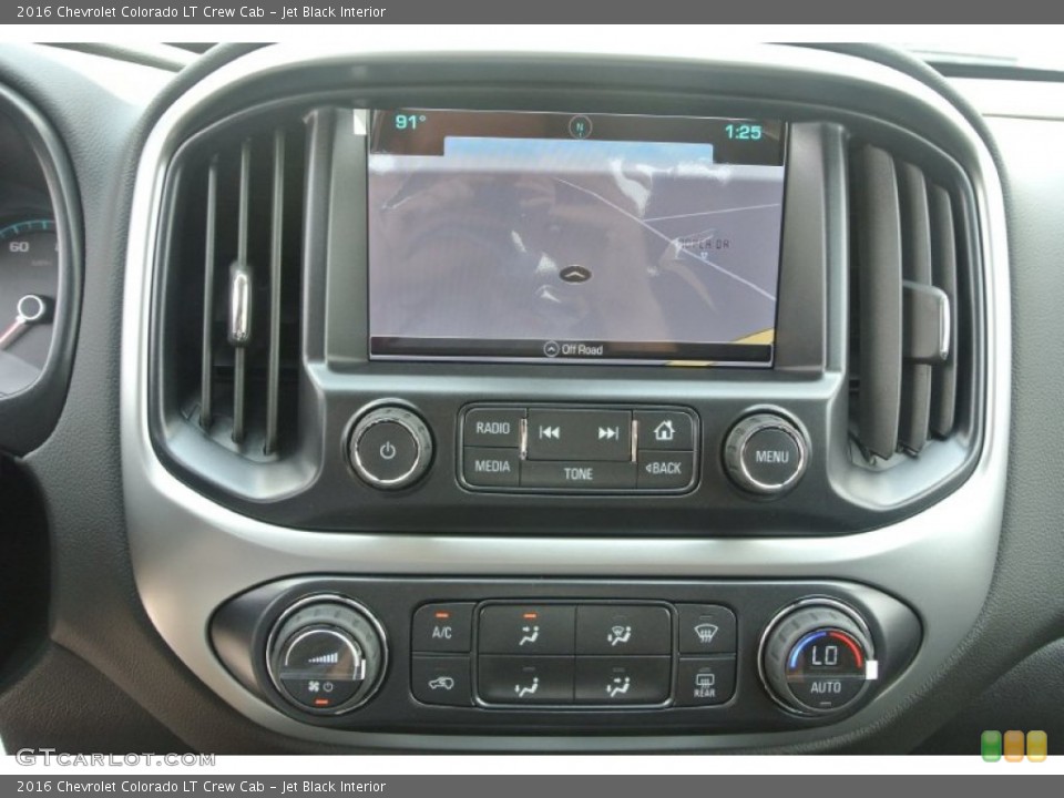 Jet Black Interior Controls for the 2016 Chevrolet Colorado LT Crew Cab #106921626