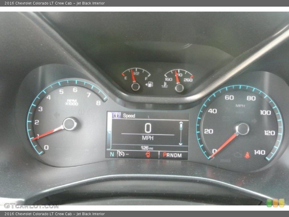 Jet Black Interior Gauges for the 2016 Chevrolet Colorado LT Crew Cab #106921770