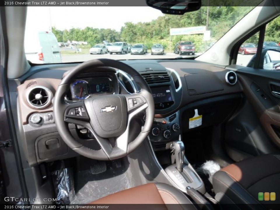 Jet Black/Brownstone Interior Prime Interior for the 2016 Chevrolet Trax LTZ AWD #106923456