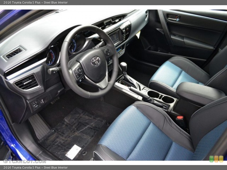 Steel Blue Interior Prime Interior for the 2016 Toyota Corolla S Plus #106927440