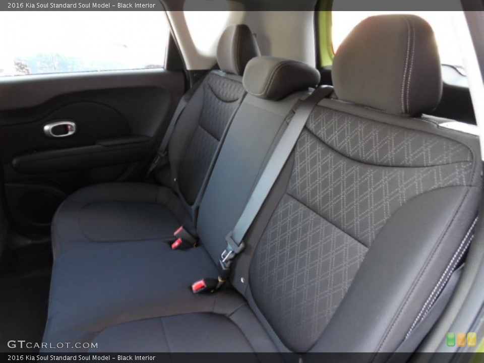 Black Interior Rear Seat for the 2016 Kia Soul  #106927566