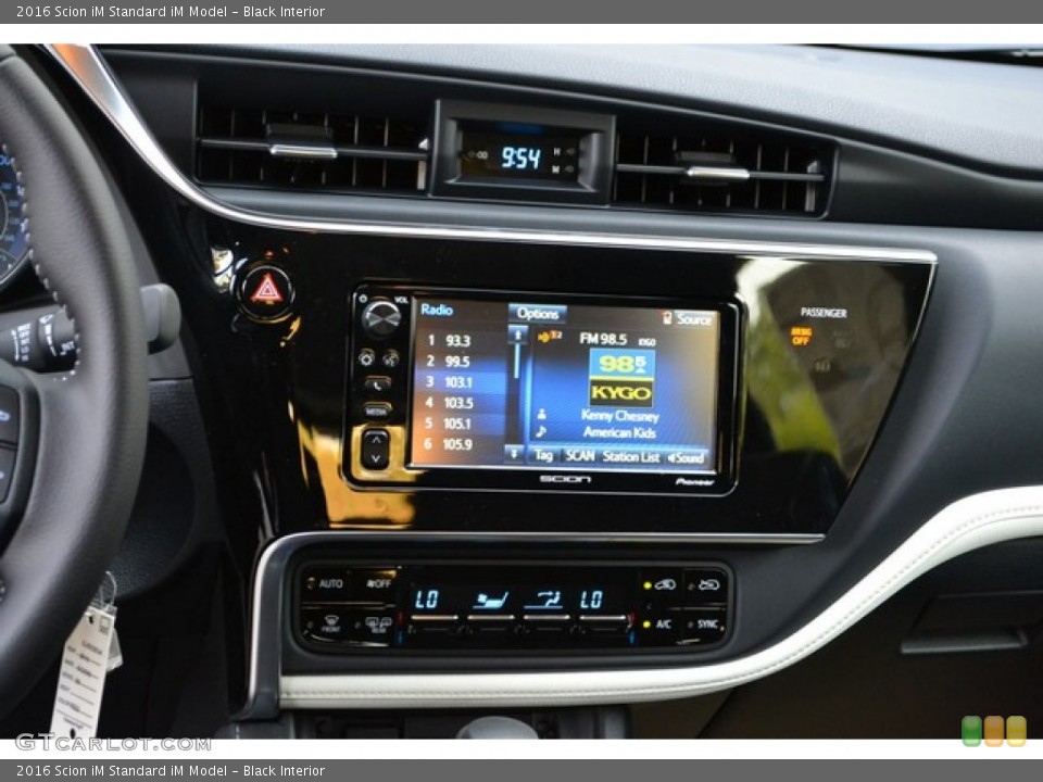 Black Interior Controls for the 2016 Scion iM  #106928337