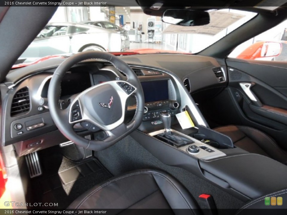 Jet Black Interior Prime Interior for the 2016 Chevrolet Corvette Stingray Coupe #106929609