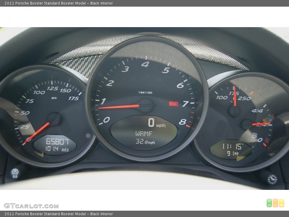 Black Interior Gauges for the 2011 Porsche Boxster  #106936329