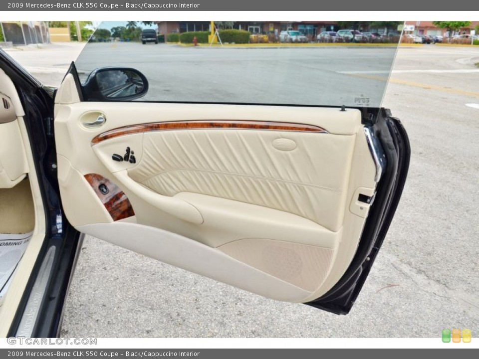 Black/Cappuccino Interior Door Panel for the 2009 Mercedes-Benz CLK 550 Coupe #106939639