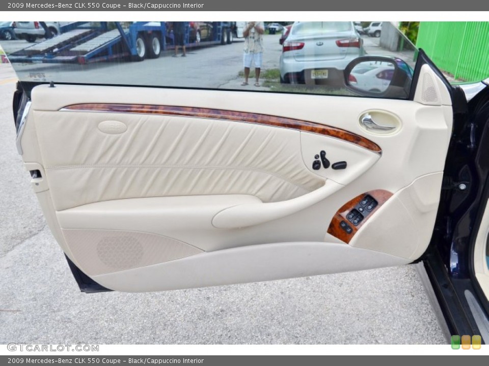 Black/Cappuccino Interior Door Panel for the 2009 Mercedes-Benz CLK 550 Coupe #106940085