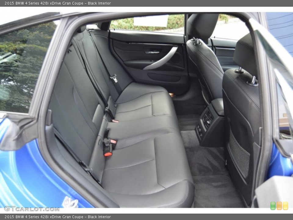 Black Interior Rear Seat for the 2015 BMW 4 Series 428i xDrive Gran Coupe #106941157