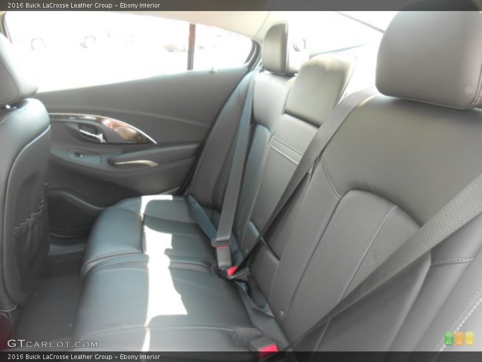 Ebony Interior Rear Seat for the 2016 Buick LaCrosse Leather Group #106941438