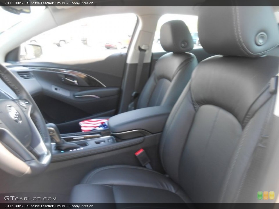 Ebony Interior Front Seat for the 2016 Buick LaCrosse Leather Group #106941456