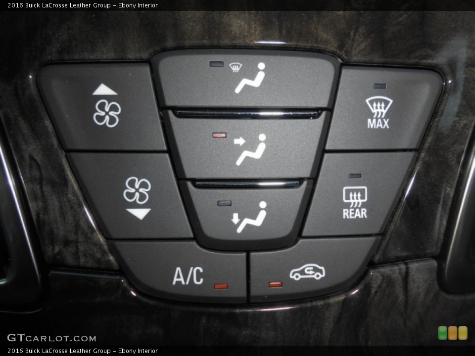 Ebony Interior Controls for the 2016 Buick LaCrosse Leather Group #106941706
