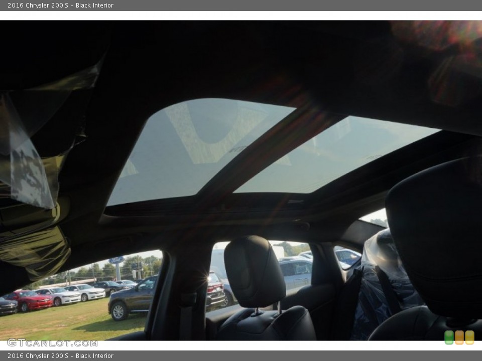 Black Interior Sunroof for the 2016 Chrysler 200 S #106942890