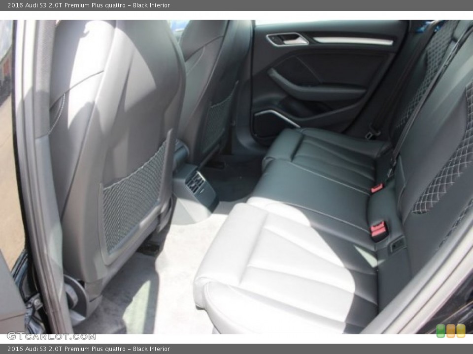 Black Interior Rear Seat for the 2016 Audi S3 2.0T Premium Plus quattro #106942899