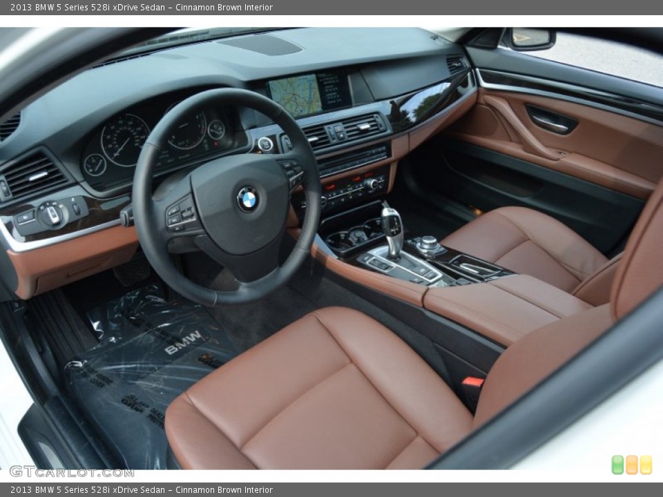 Cinnamon Brown Interior Photo for the 2013 BMW 5 Series 528i xDrive Sedan #106945020