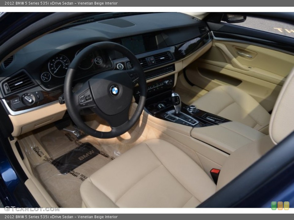 Venetian Beige Interior Photo for the 2012 BMW 5 Series 535i xDrive Sedan #106945836