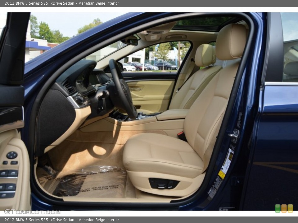 Venetian Beige Interior Front Seat for the 2012 BMW 5 Series 535i xDrive Sedan #106945848