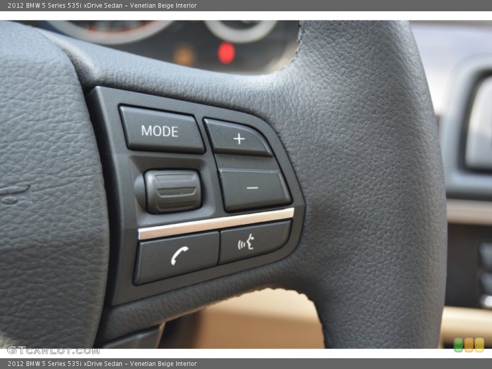 Venetian Beige Interior Controls for the 2012 BMW 5 Series 535i xDrive Sedan #106946007