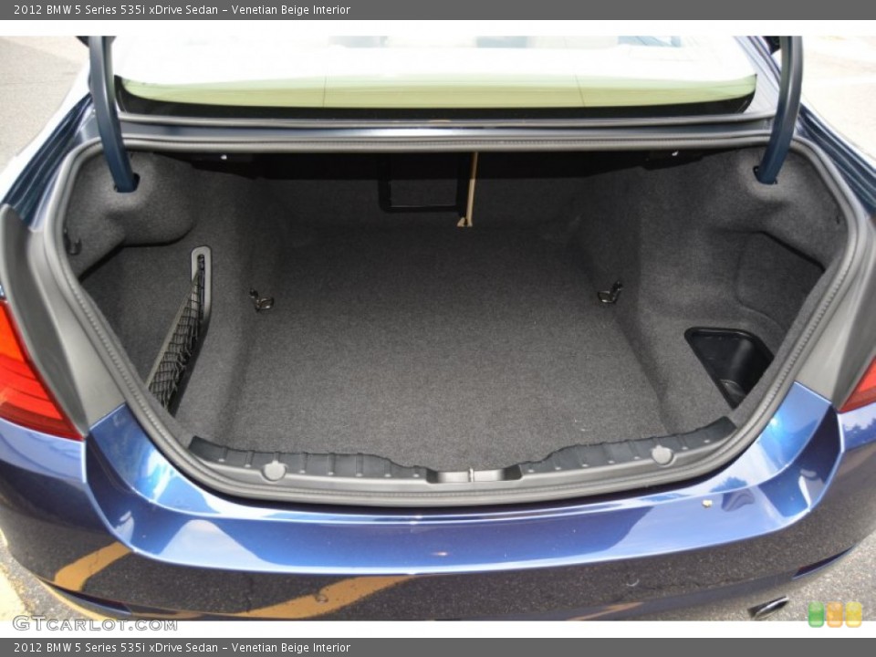 Venetian Beige Interior Trunk for the 2012 BMW 5 Series 535i xDrive Sedan #106946064