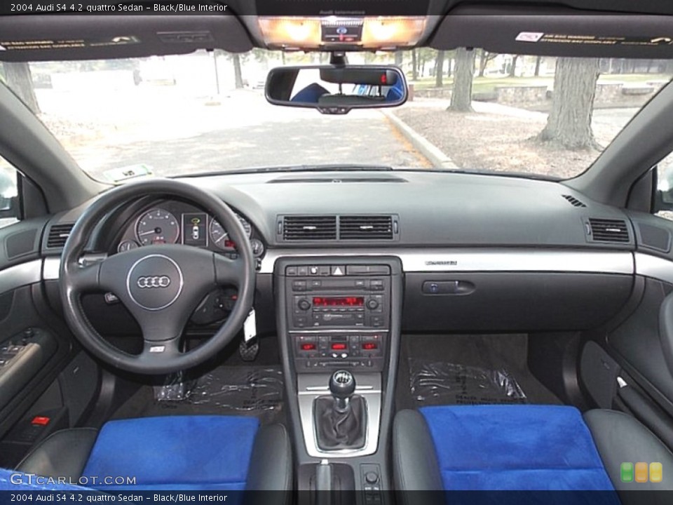 Black/Blue Interior Dashboard for the 2004 Audi S4 4.2 quattro Sedan #106951500