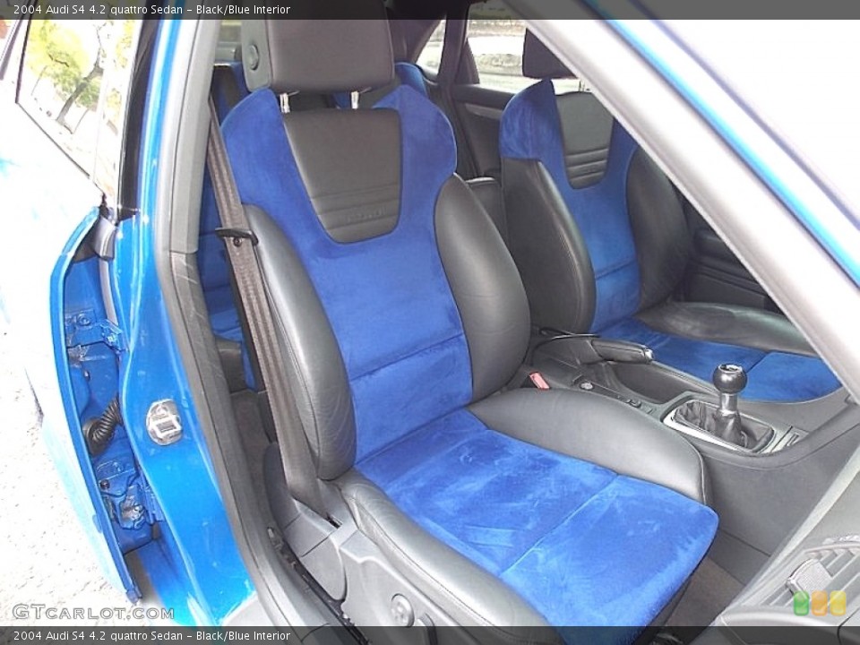 Black/Blue 2004 Audi S4 Interiors