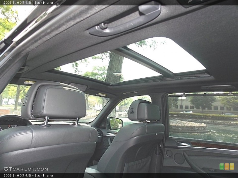 Black Interior Sunroof for the 2008 BMW X5 4.8i #106952009