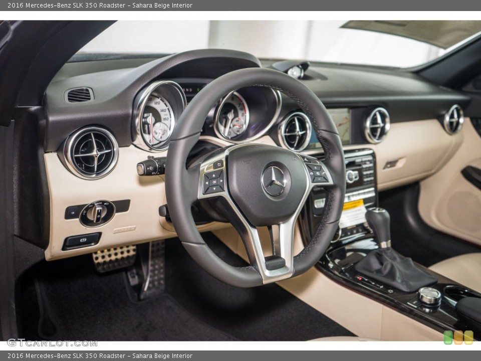 Sahara Beige Interior Dashboard for the 2016 Mercedes-Benz SLK 350 Roadster #106962675