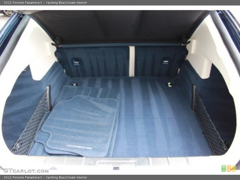Yachting Blue/Cream Interior Trunk for the 2013 Porsche Panamera S #106964071