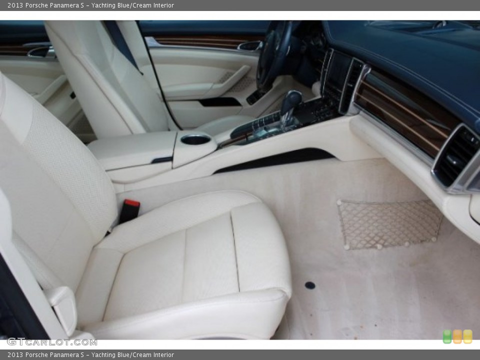 Yachting Blue/Cream Interior Front Seat for the 2013 Porsche Panamera S #106964181