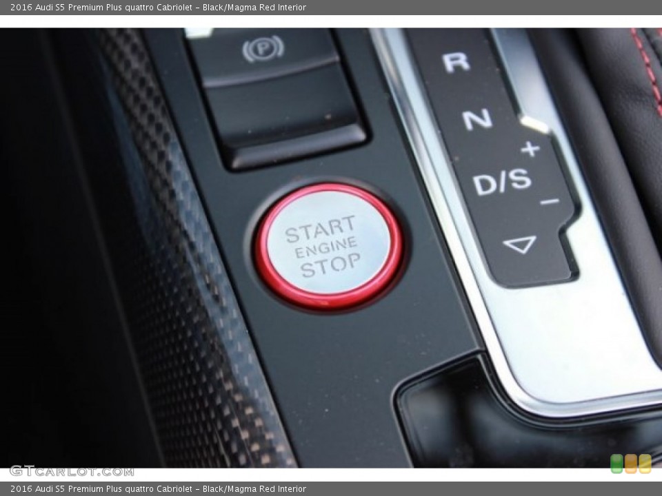 Black/Magma Red Interior Controls for the 2016 Audi S5 Premium Plus quattro Cabriolet #106965450