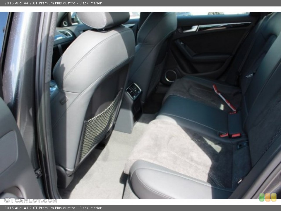 Black Interior Rear Seat for the 2016 Audi A4 2.0T Premium Plus quattro #106966243