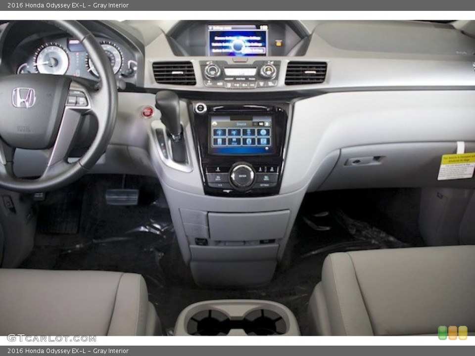 Gray Interior Dashboard for the 2016 Honda Odyssey EX-L #106975916