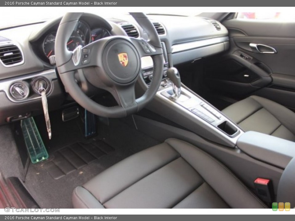 Black Interior Prime Interior for the 2016 Porsche Cayman  #106985740