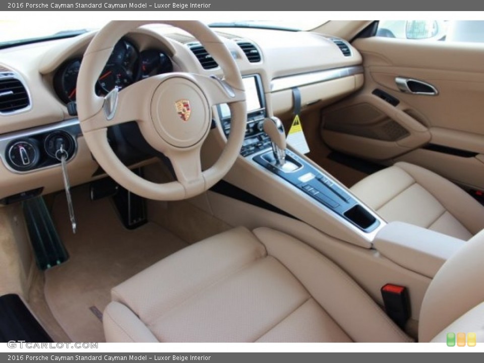 Luxor Beige 2016 Porsche Cayman Interiors