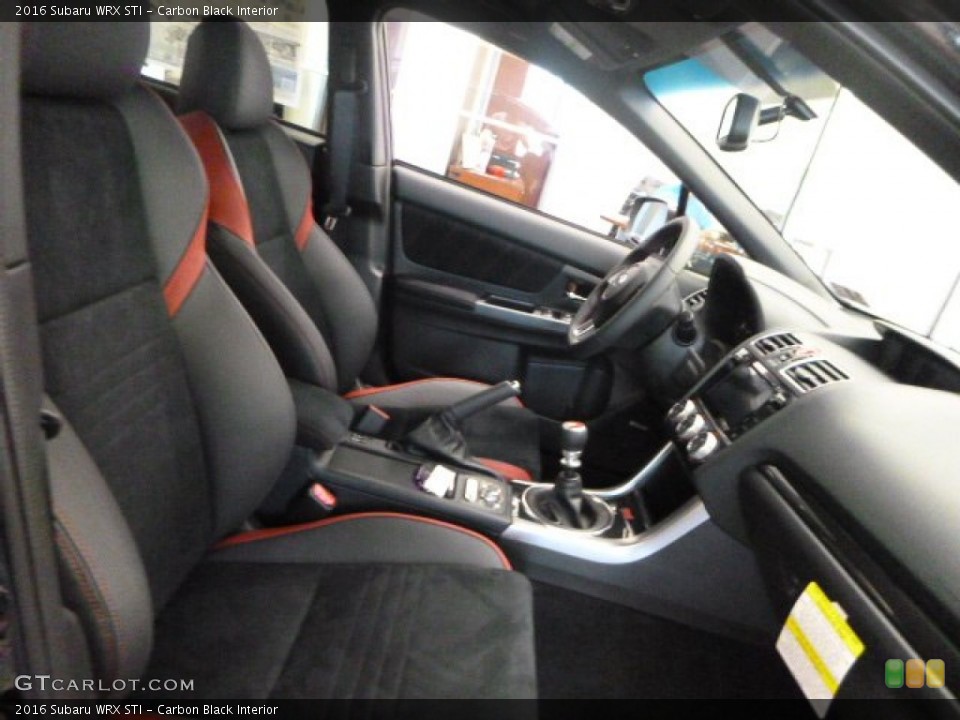 Carbon Black Interior Photo for the 2016 Subaru WRX STI #106989472