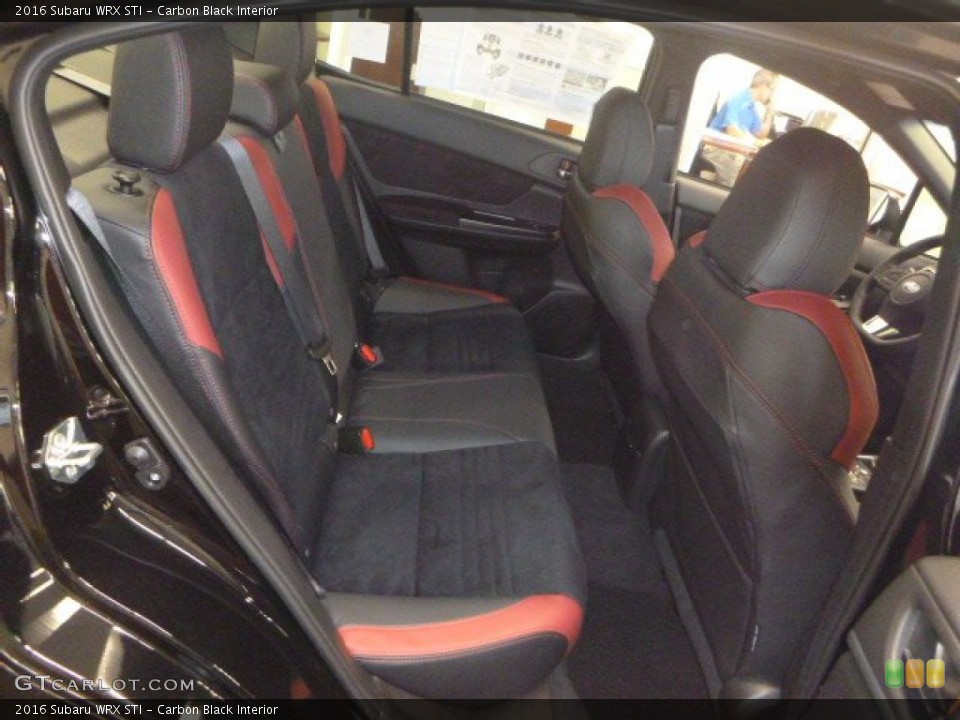 Carbon Black Interior Rear Seat for the 2016 Subaru WRX STI #106989542