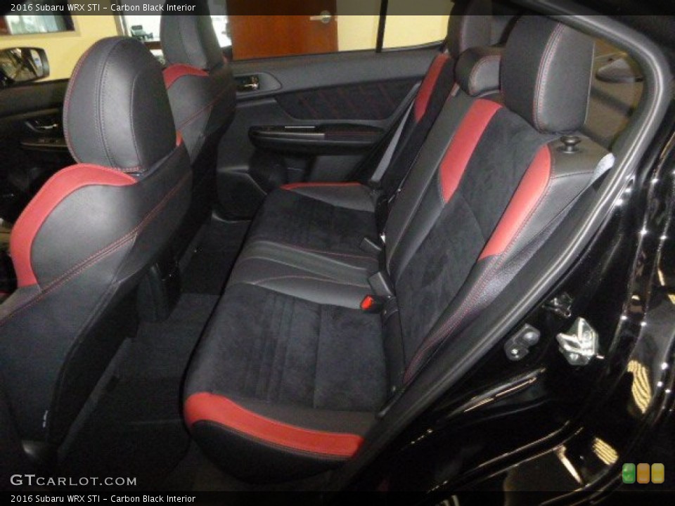 Carbon Black Interior Rear Seat for the 2016 Subaru WRX STI #106989621