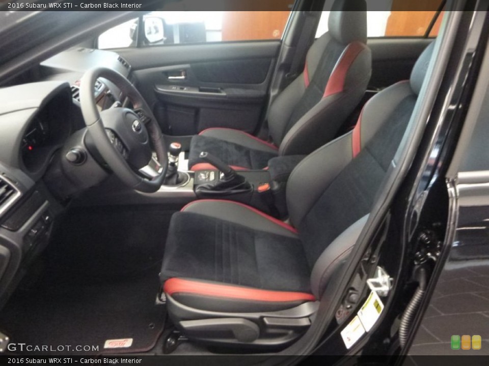 Carbon Black Interior Front Seat for the 2016 Subaru WRX STI #106989886