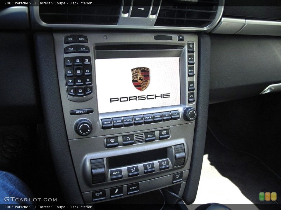 Black Interior Controls for the 2005 Porsche 911 Carrera S Coupe #106995736