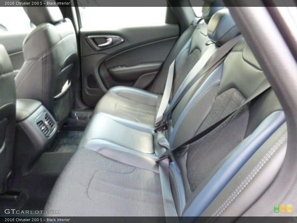 Black Interior Rear Seat for the 2016 Chrysler 200 S #106995832