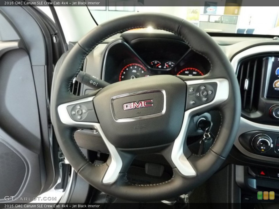 Jet Black Interior Steering Wheel for the 2016 GMC Canyon SLE Crew Cab 4x4 #107000316