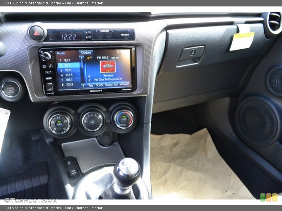 Dark Charcoal Interior Controls for the 2016 Scion tC  #107000356