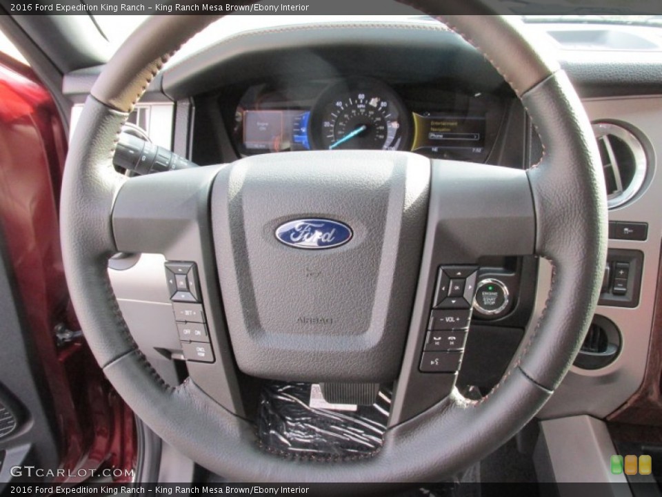 King Ranch Mesa Brown/Ebony Interior Steering Wheel for the 2016 Ford Expedition King Ranch #107000368