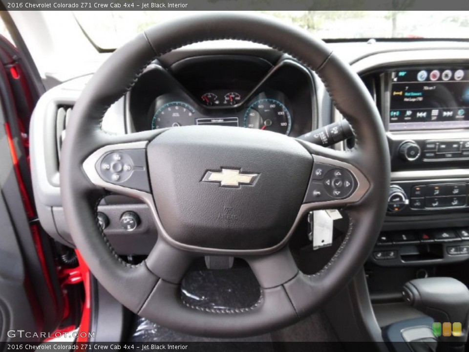 Jet Black Interior Steering Wheel for the 2016 Chevrolet Colorado Z71 Crew Cab 4x4 #107001847