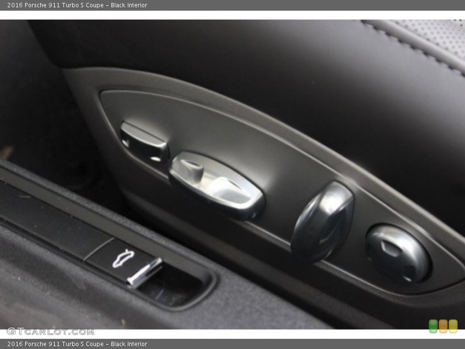 Black Interior Controls for the 2016 Porsche 911 Turbo S Coupe #107002438