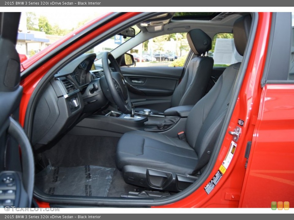 Black Interior Front Seat for the 2015 BMW 3 Series 320i xDrive Sedan #107003593
