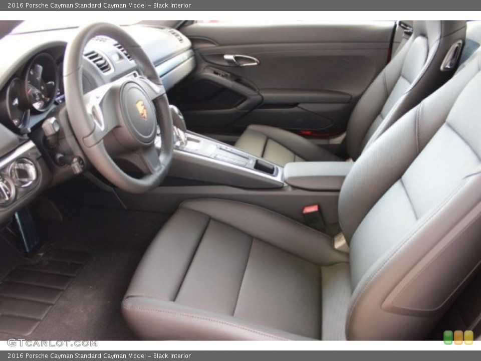 Black Interior Front Seat for the 2016 Porsche Cayman  #107004694