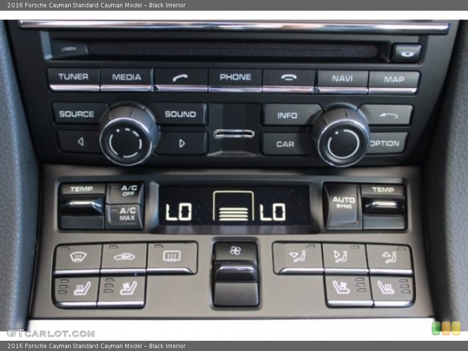 Black Interior Controls for the 2016 Porsche Cayman  #107004760